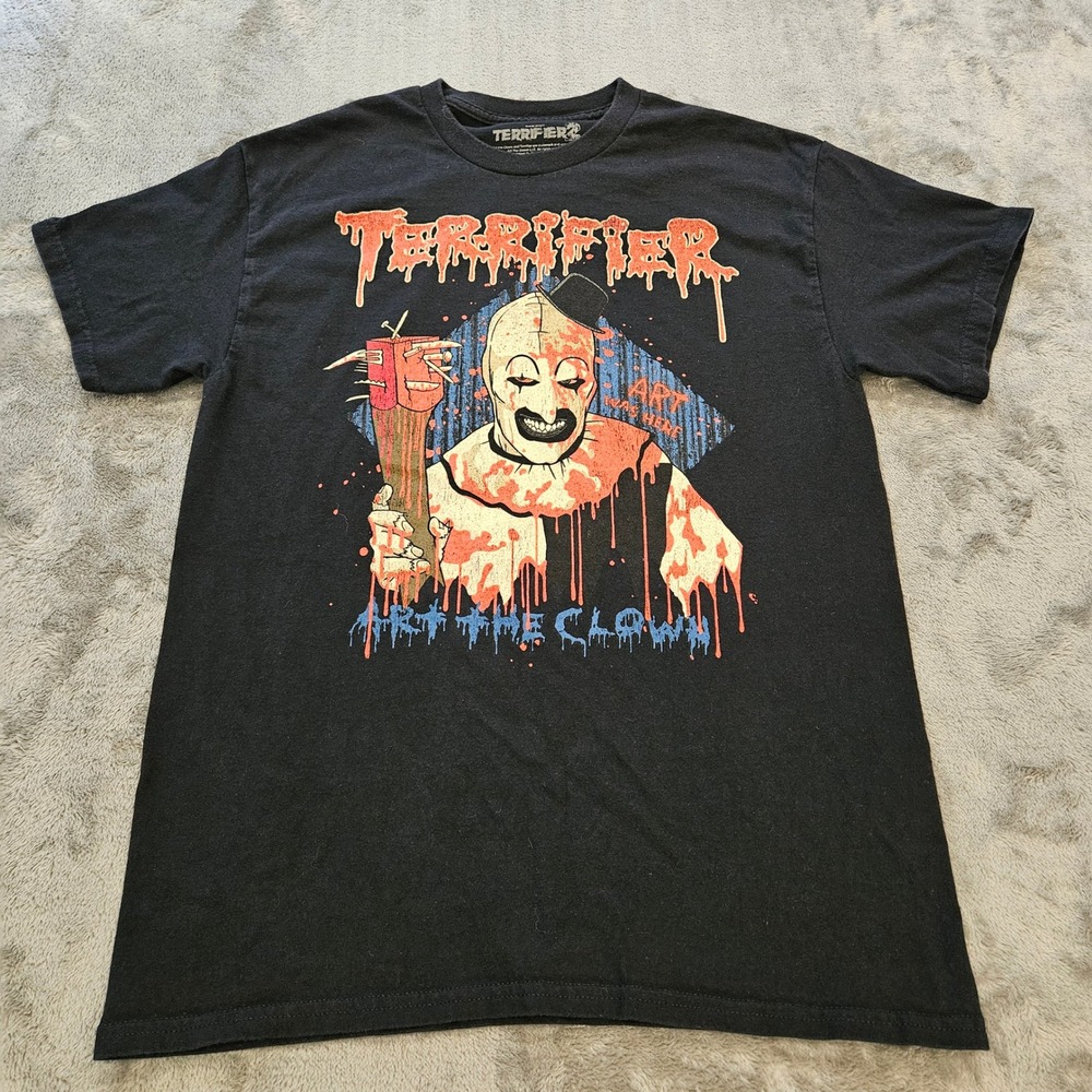 Terrifier 2 Art the Clown Arts Greatest Kills Tour Graphic T-Shirt Black Mens‎ M - Picture 2 of 7